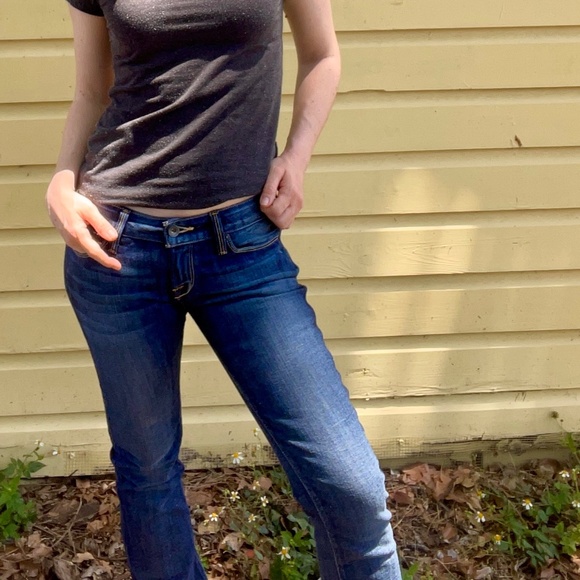 Lucky Brand Lola Bootcut Jeans Dark Wash Size 0/25 - Picture 1 of 6